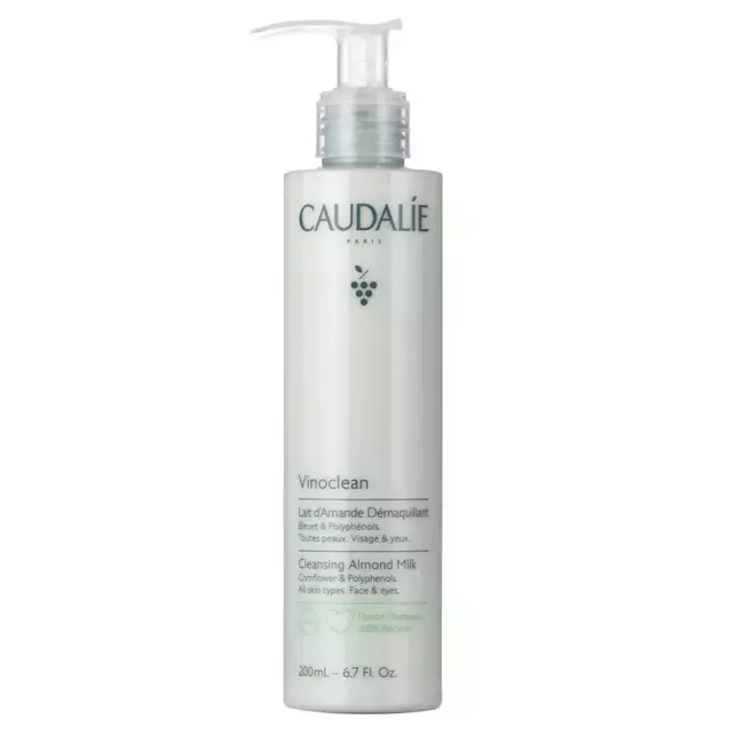 Caudalie - Vinoclean - Cleansing Almond Milk - Mleczko do Demakijażu Zawierające Olej ze Słodkich Migdałów - 200ml