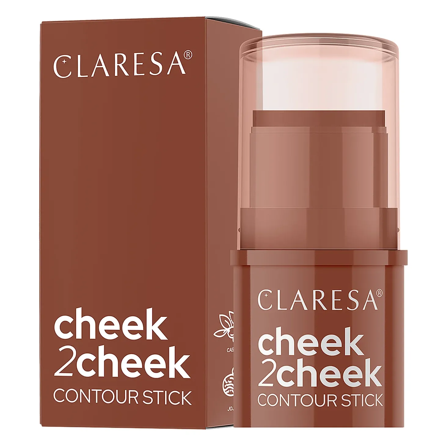 Claresa - Cheek 2 Cheek - Bronzer w Sztyfcie - 02 Milk Choco - 5,5g