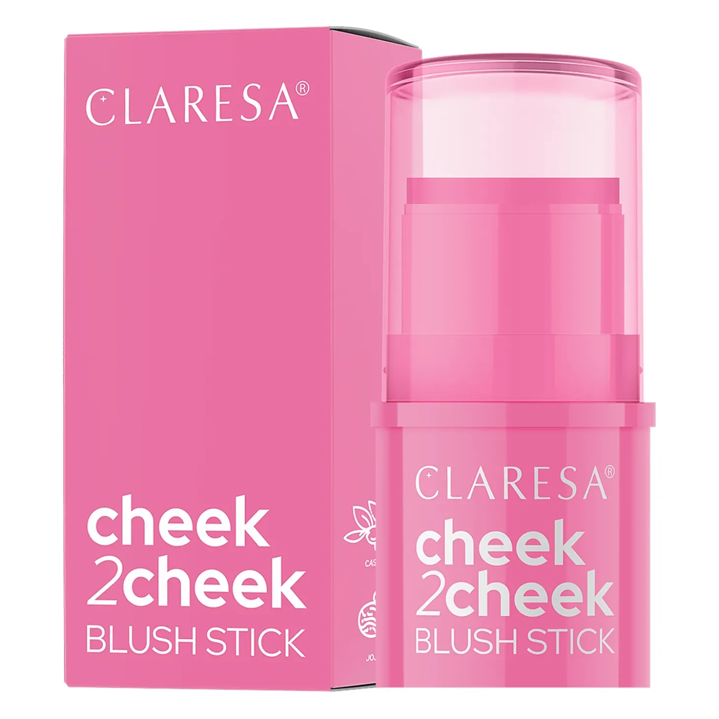 Claresa - Cheek 2 Cheek - Róż w Sztyfcie - 01 Candy Pink - 6g