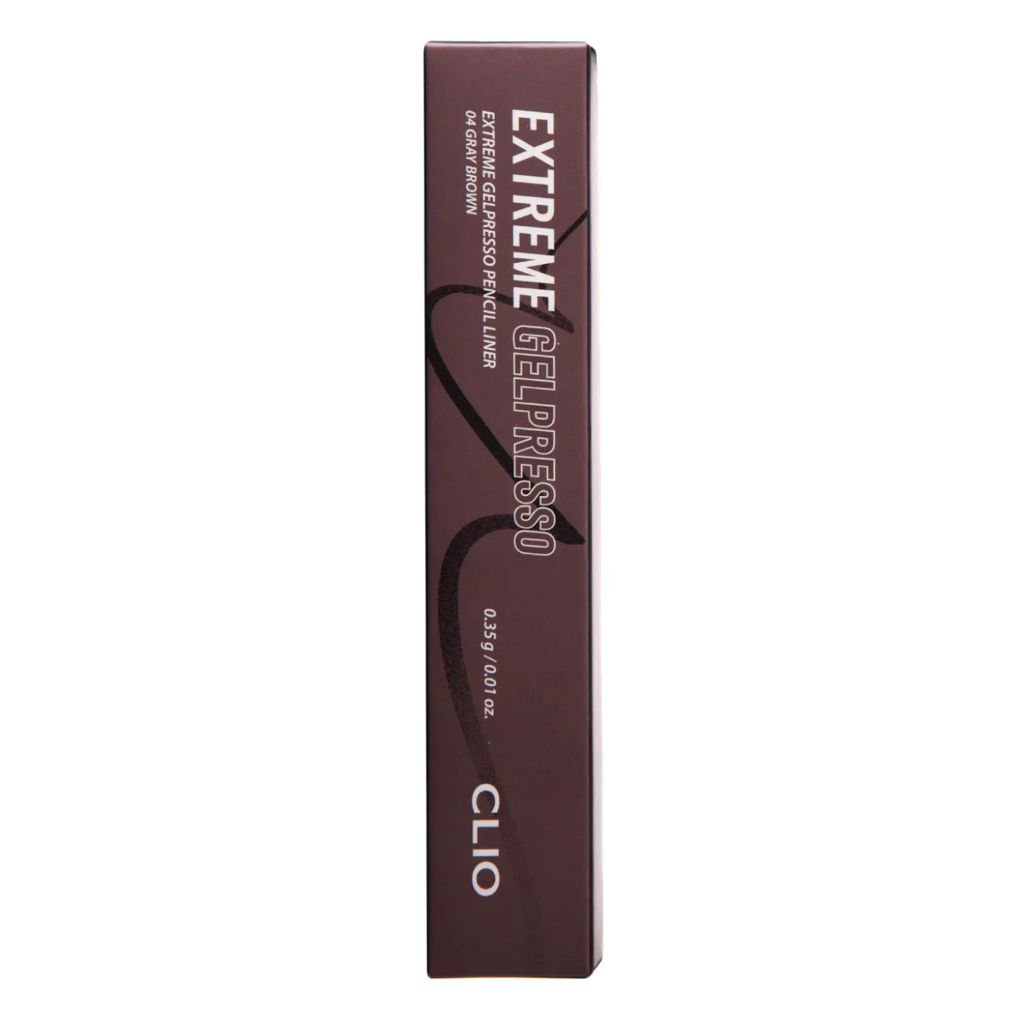 Clio - Extreme Gelpresso Pencil Liner - Wodoodporny Eyeliner w Kredce - 004 Gray Brown - 0,35g