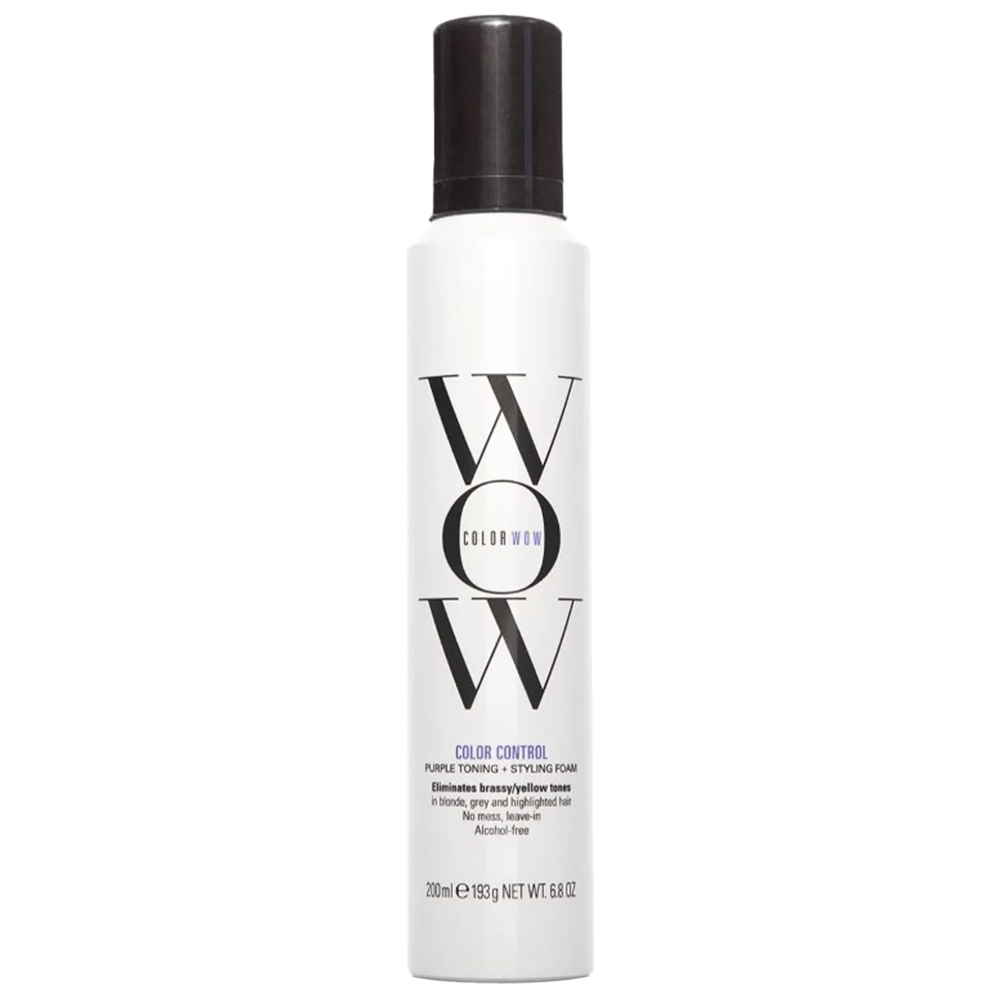 Color Wow - Color Control Purple Toning and Styling Foam - Ochładzająca Pianka do Włosów - Blond - 200ml