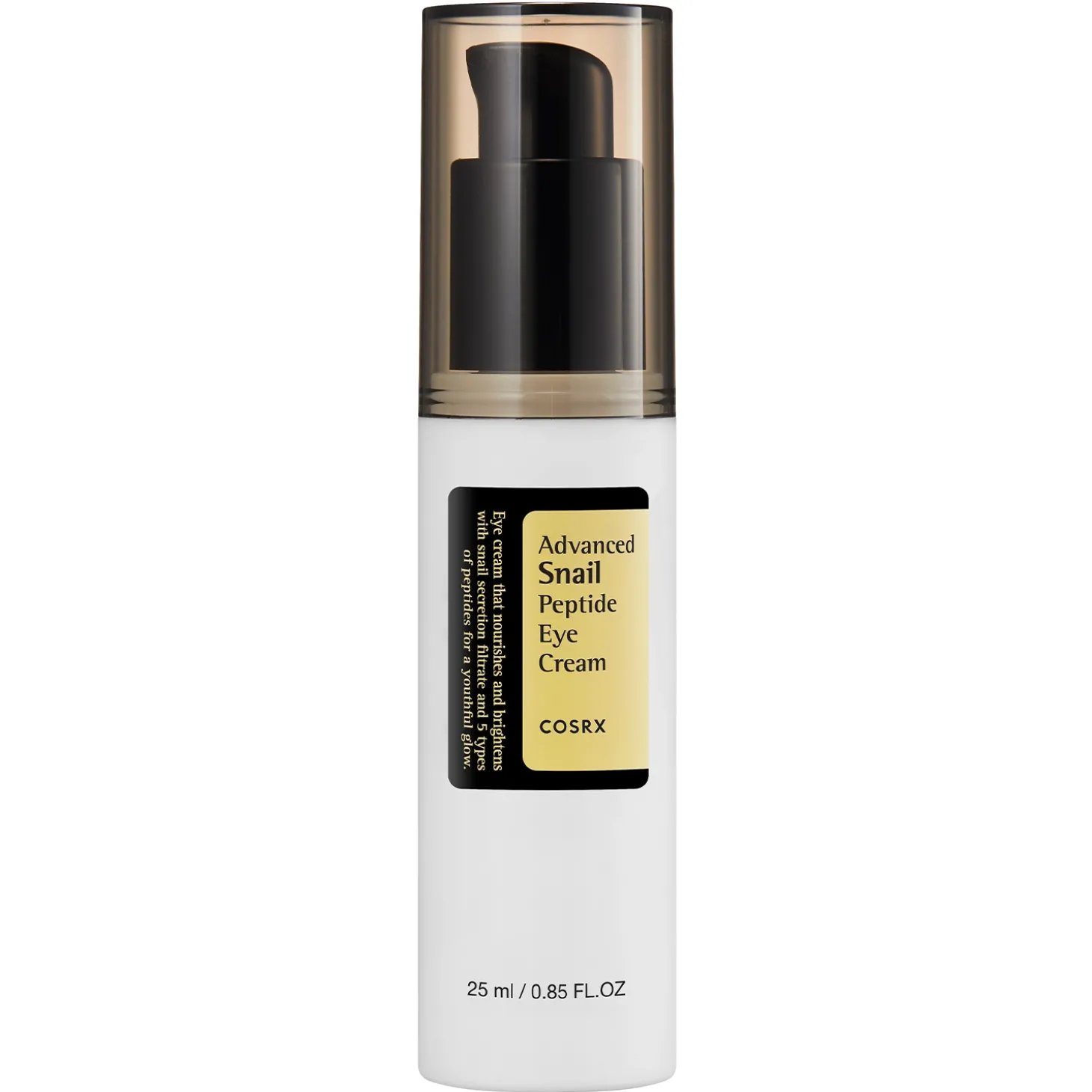 COSRX - Advanced Snail Peptide Eye Cream - Lekki Krem Nawilżająco-Odżywczy pod Oczy ze Śluzem Ślimaka - 25ml