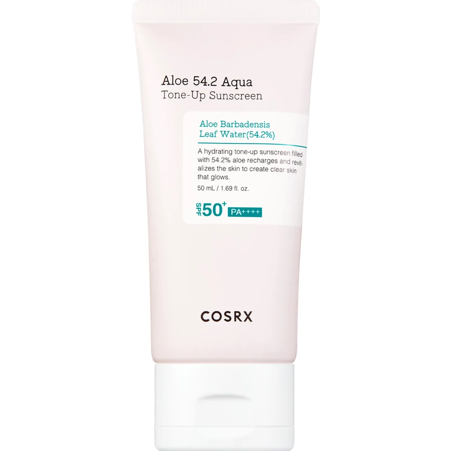 COSRX - Aloe 54.2 Aqua Tone-Up Sunscreen SPF50+/PA++++ - Nawilżający Krem z Filtrem Przeciwsłonecznym - 50ml