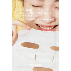 COSRX - Full Fit Propolis Nourishing Magnet Sheet Mask - Odżywcza Maska w Płachcie z Propolisem - 21ml