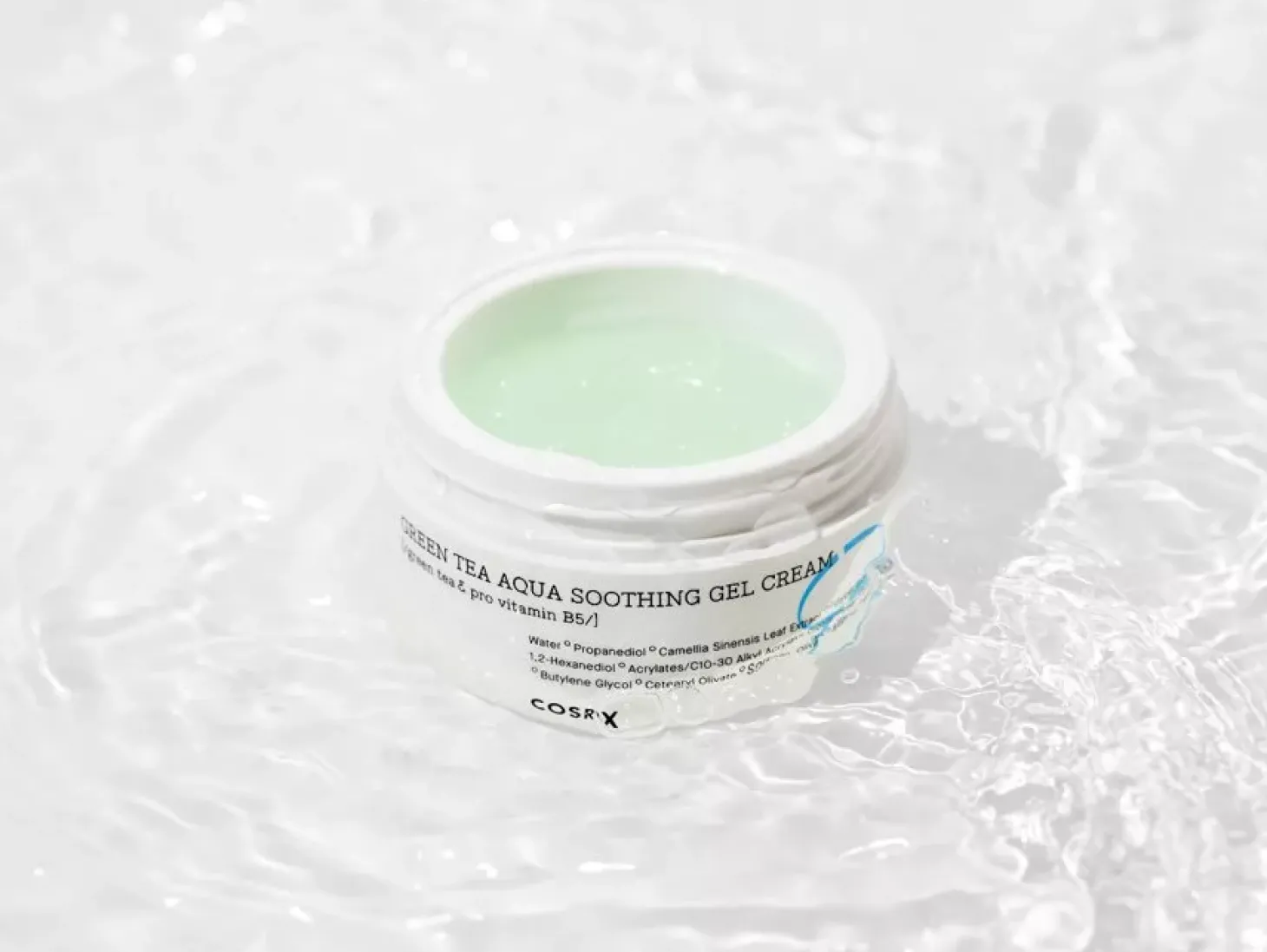 COSRX - Hydrium Green Tea Aqua Soothing Gel Cream - Łagodzący Krem z Wyciągiem z Zielonej Herbaty - 50ml