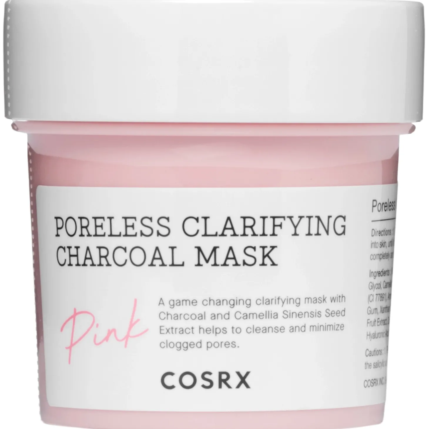 COSRX - Poreless Clarifying Charcoal Mask - Oczyszczająca Maska Węglowa Zwężająca Pory - 110g