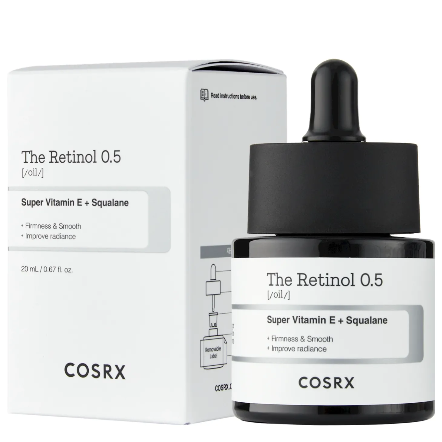 COSRX - The Retinol 0.5 Oil - Serum Olejowe z Retinolem - 20ml