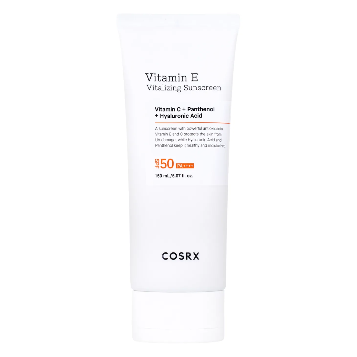 COSRX - Vitamin E Vitalizing Sunscreen - SPF 50+ - Krem Przeciwsłoneczny z Witaminą E - 150ml
