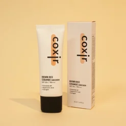 Coxir - Brown Rice Ceramide Sunscreen SPF50+ PA+++ - Nawilżający Krem do Twarzy z Filtrem - 50ml