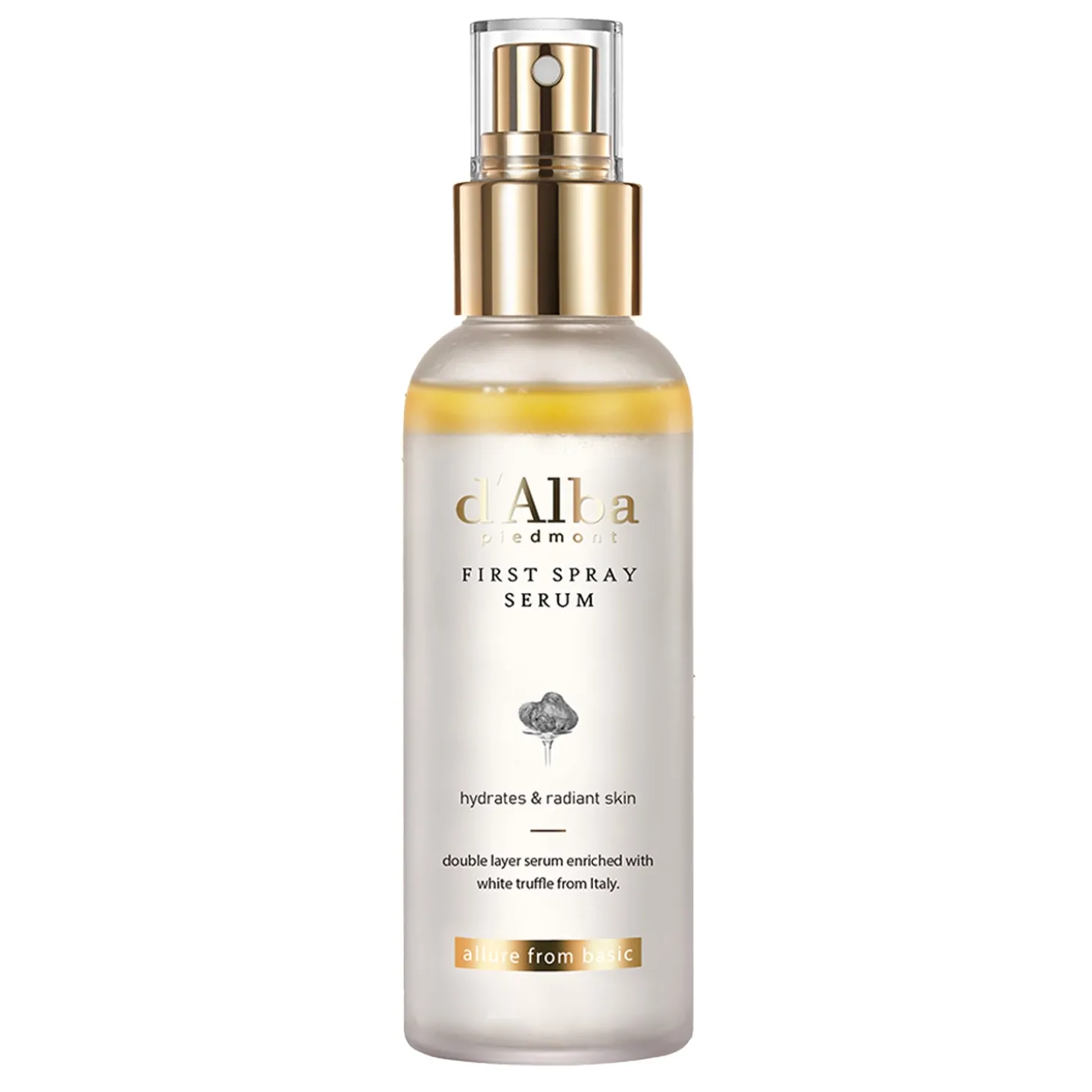 d'Alba - White Truffle First Spray Serum - Rozświetlająco-Nawilżajace Serum do Twarzy w Mgiełce - 100ml