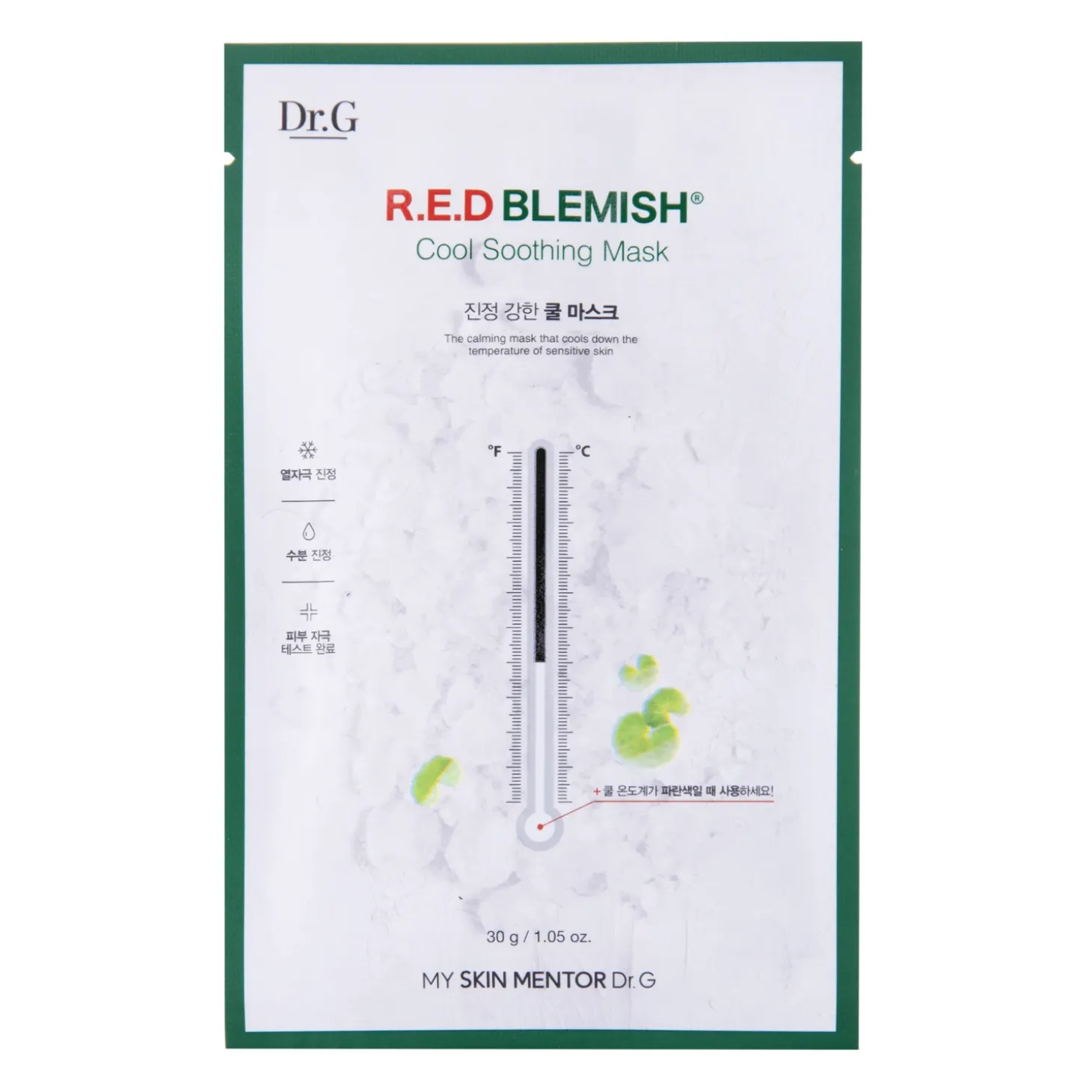 Dr.G - Red Blemish Cool Soothing Mask - Chłodząca Maska w Płachcie - 1szt/30ml