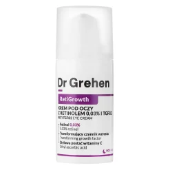 Dr Grehen - RetiGrowth - Reti-TGF Eye Cream - Krem pod Oczy z Retinolem 0,03% i Czynnikiem Wzrostu - 15ml