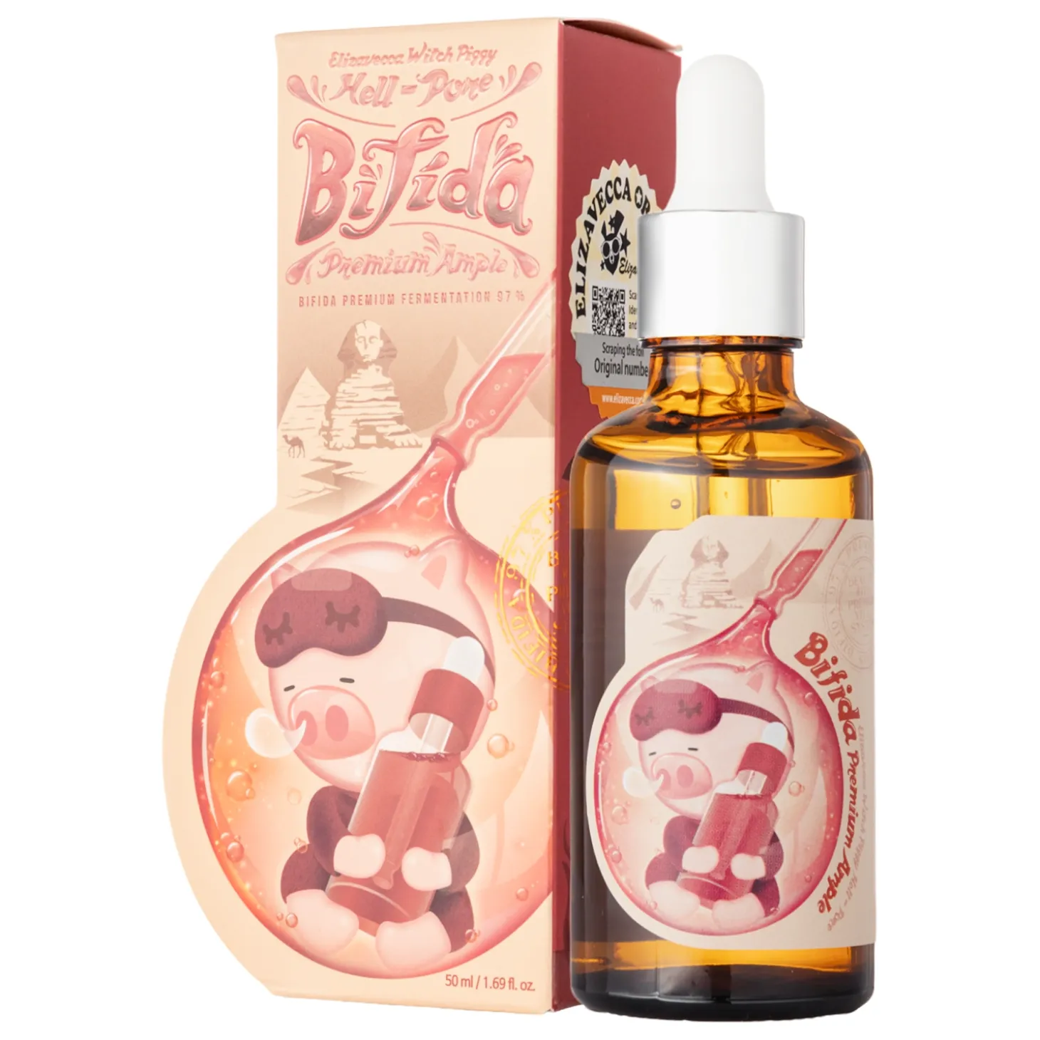 Elizavecca - Hell-Pore Bifida Premium Ample - Rewitalizujące Serum do Twarzy z Bifidobakteriami - 50ml