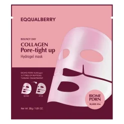 EQQUALBERRY - Collagen Pore Tight Up Hydrogel Mask - Kolagenowa Maska do Twarzy Zwężająca Pory - 30g