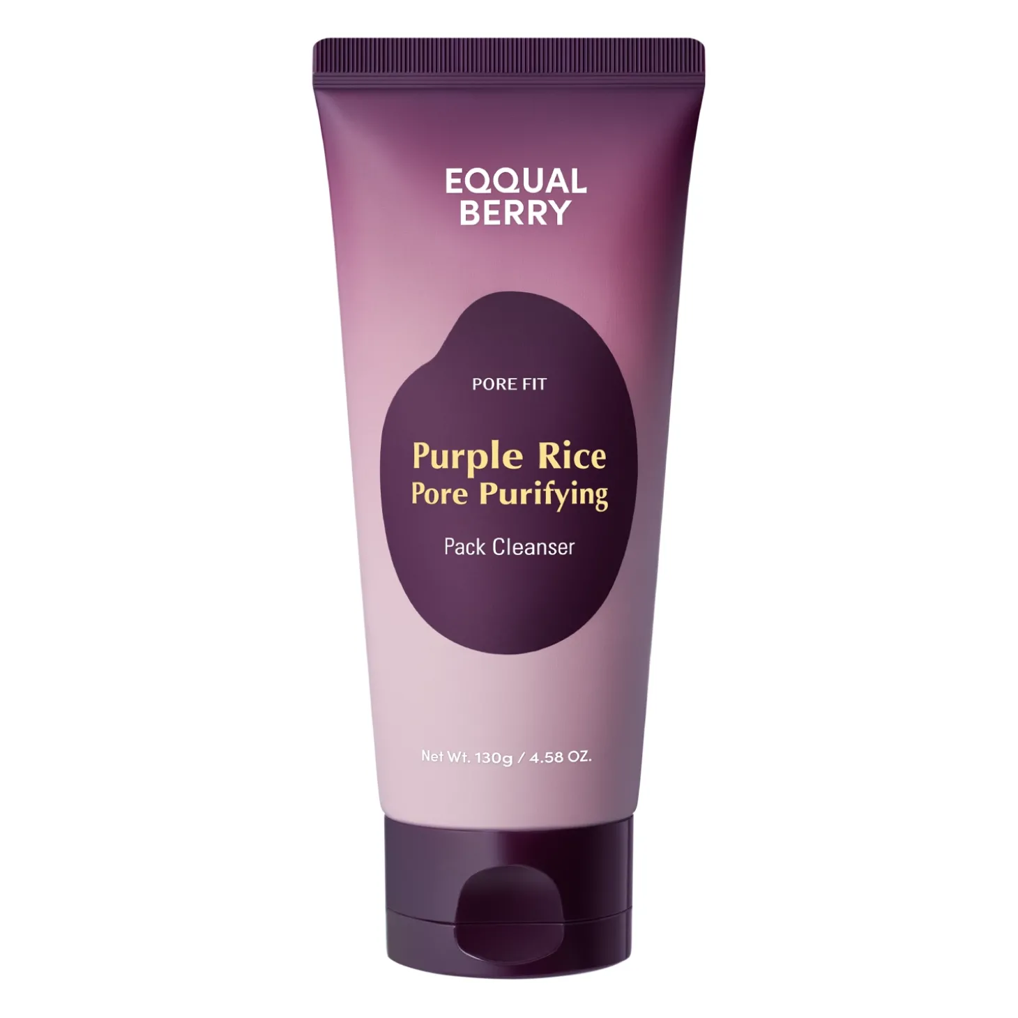EQQUALBERRY - Purple Rice Pore Purifying Pack Cleanser - Oczyszczająca Pasta do Mycia Twarzy - 130g