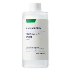 EQQUALBERRY - Swimming Pool Daily Facial Toner - Nawilżająco-Złuszczający Tonik do Twarzy - 300ml