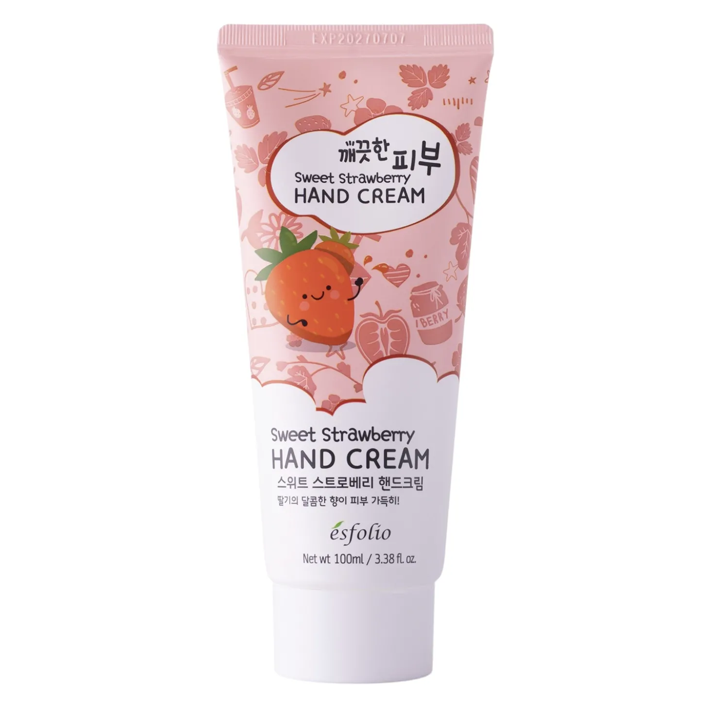 Esfolio - Sweet Strawberry Hand Cream - Nawilżający Krem do Rąk - 100ml