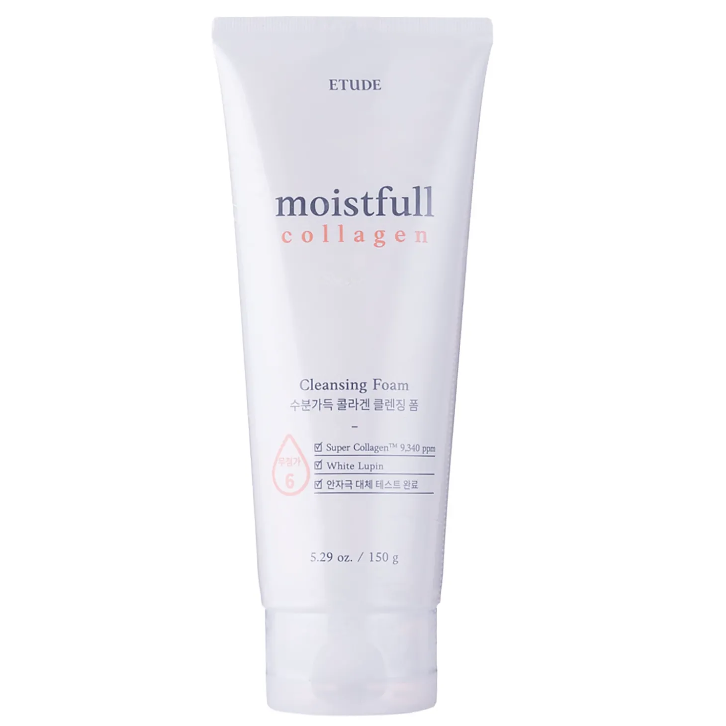 Etude House - Moistfull Collagen Cleansing Foam - Essence - Lekka Pianka do Mycia Twarzy z Kolagenem - 150ml