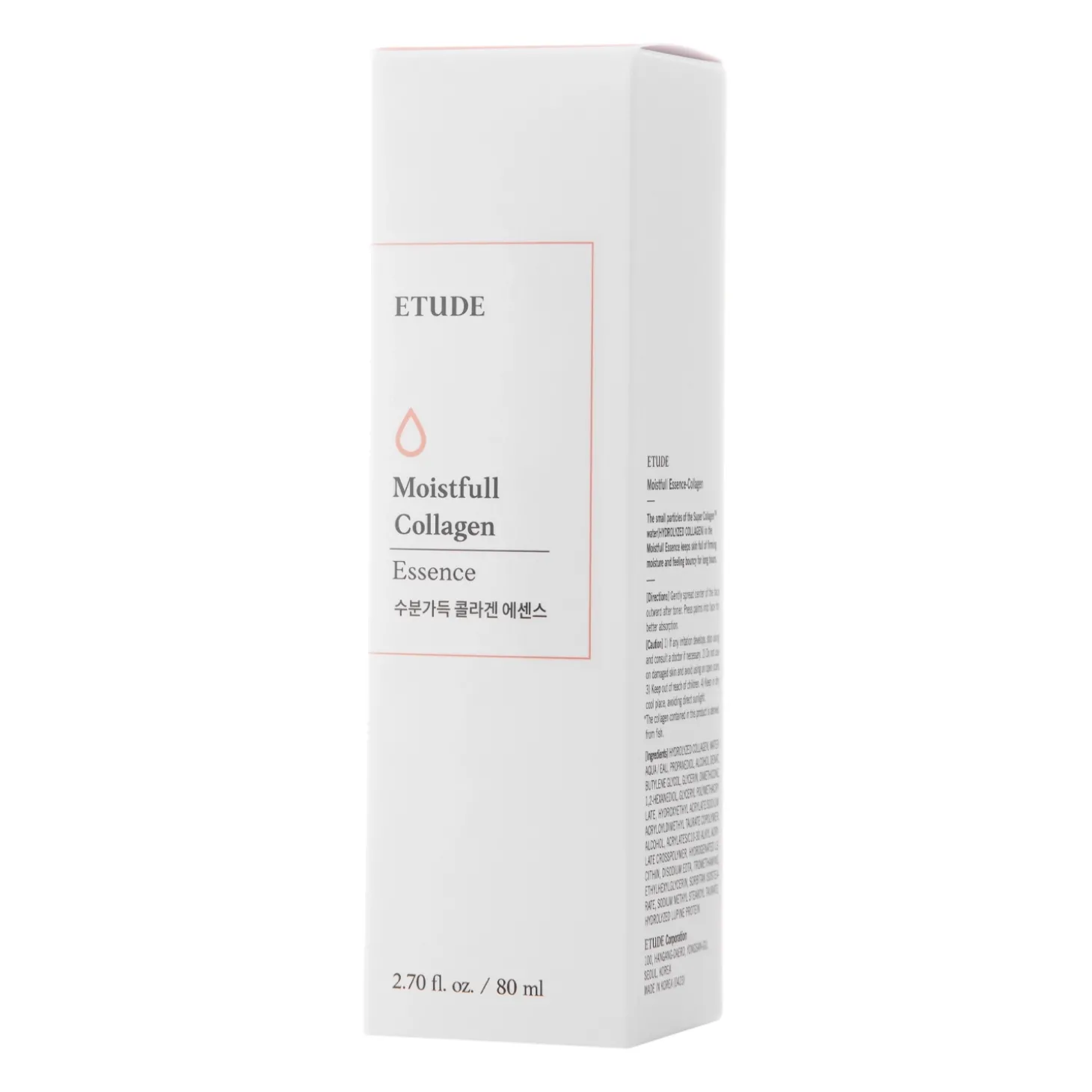 Etude House - Moistfull Collagen Essence - Lekka Esencja do Twarzy z Kolagenem - 80ml