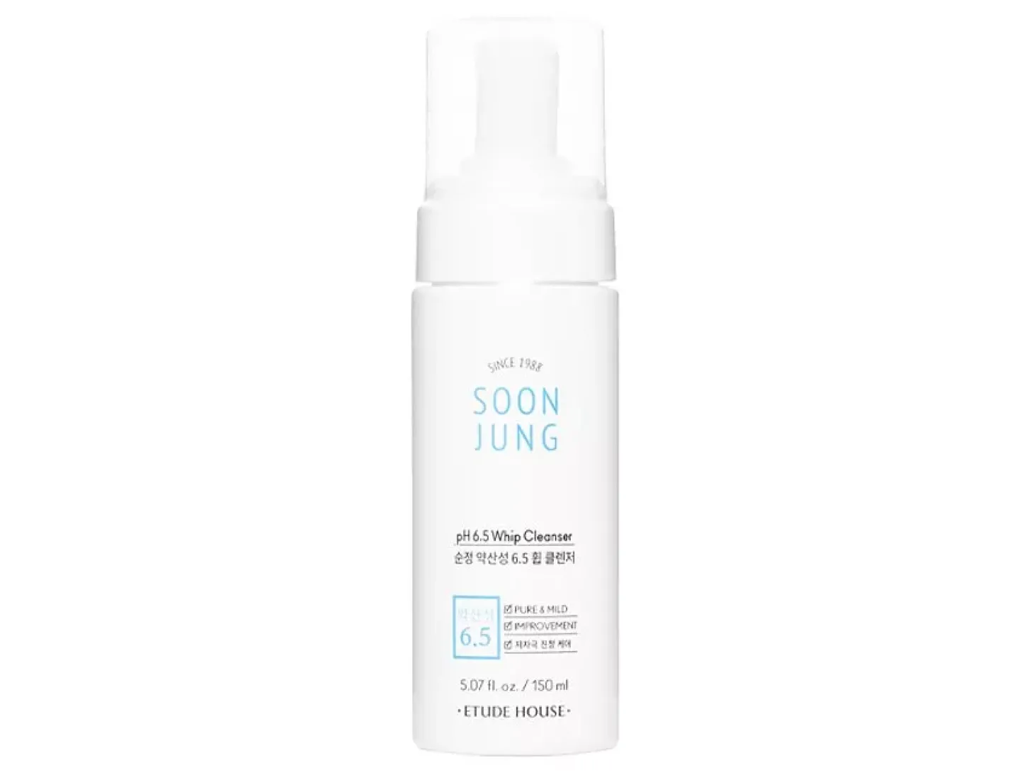 Etude House - Soon Jung pH 6,5 Whip Cleanser - Oczyszczająca Pianka do Twarzy - 150ml