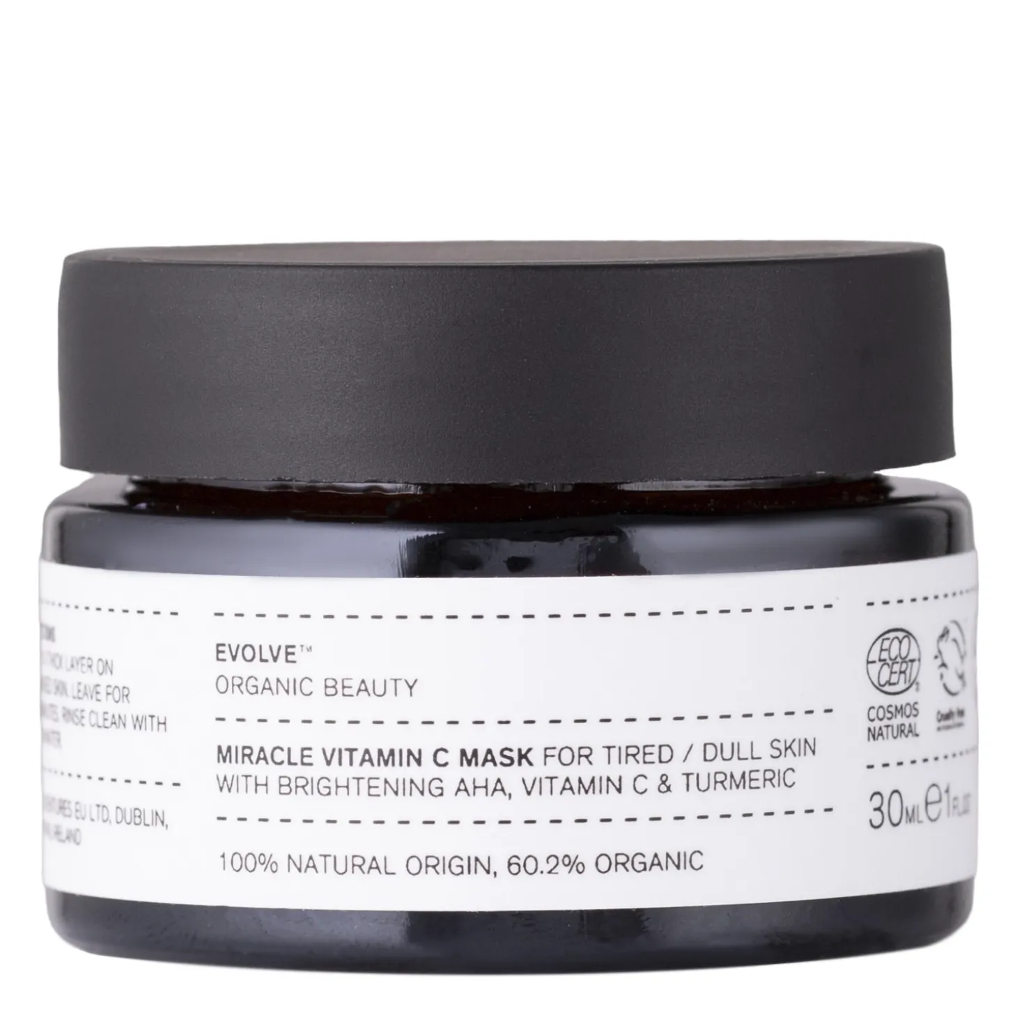 Evolve Organic Beauty - Miracle Vitamin C Mask - Rozświetlająca Maska do Twarzy z Witaminą C - 30ml