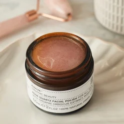 Evolve Organic Beauty - Rose Quartz Facial Polish - Peeling Złuszczający z Organicznym Olejem z Dzikiej Róży i Krystalicznymi Drobinkami z Różowego Kwarcu - 60ml
