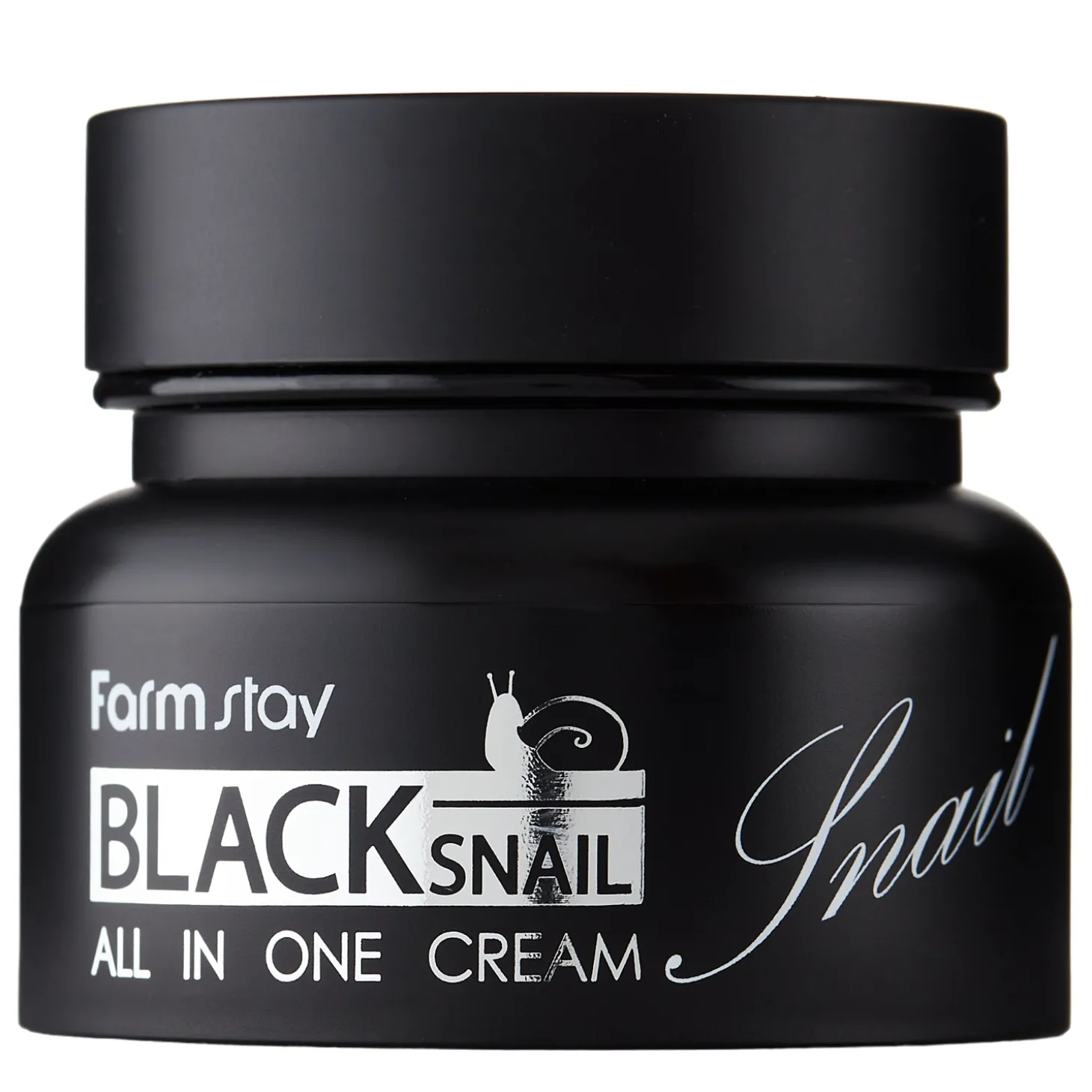 Farmstay - Black Snail All-In-One Cream - Rewitalizujący Krem do Twarzy i Dekoltu z Filtratem ze Śluzu Ślimaka Afrykańskiego - 100ml
