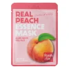 Farmstay - Real Peach Essence Mask - Odświeżająca Maska w Płachcie z Ekstraktem z Brzoskwini - 23ml/1szt