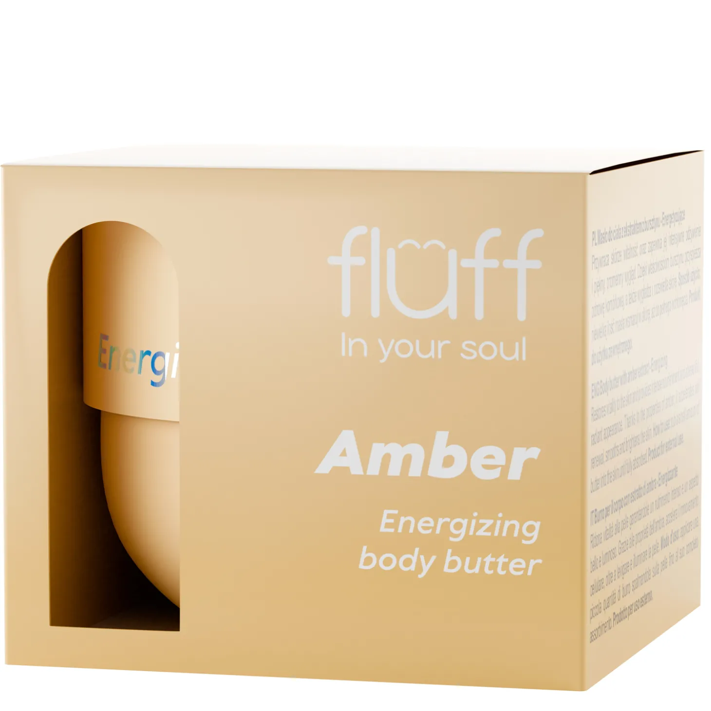 Fluff - Masło do Ciała z Bursztynem - Energetyzujące - 150ml