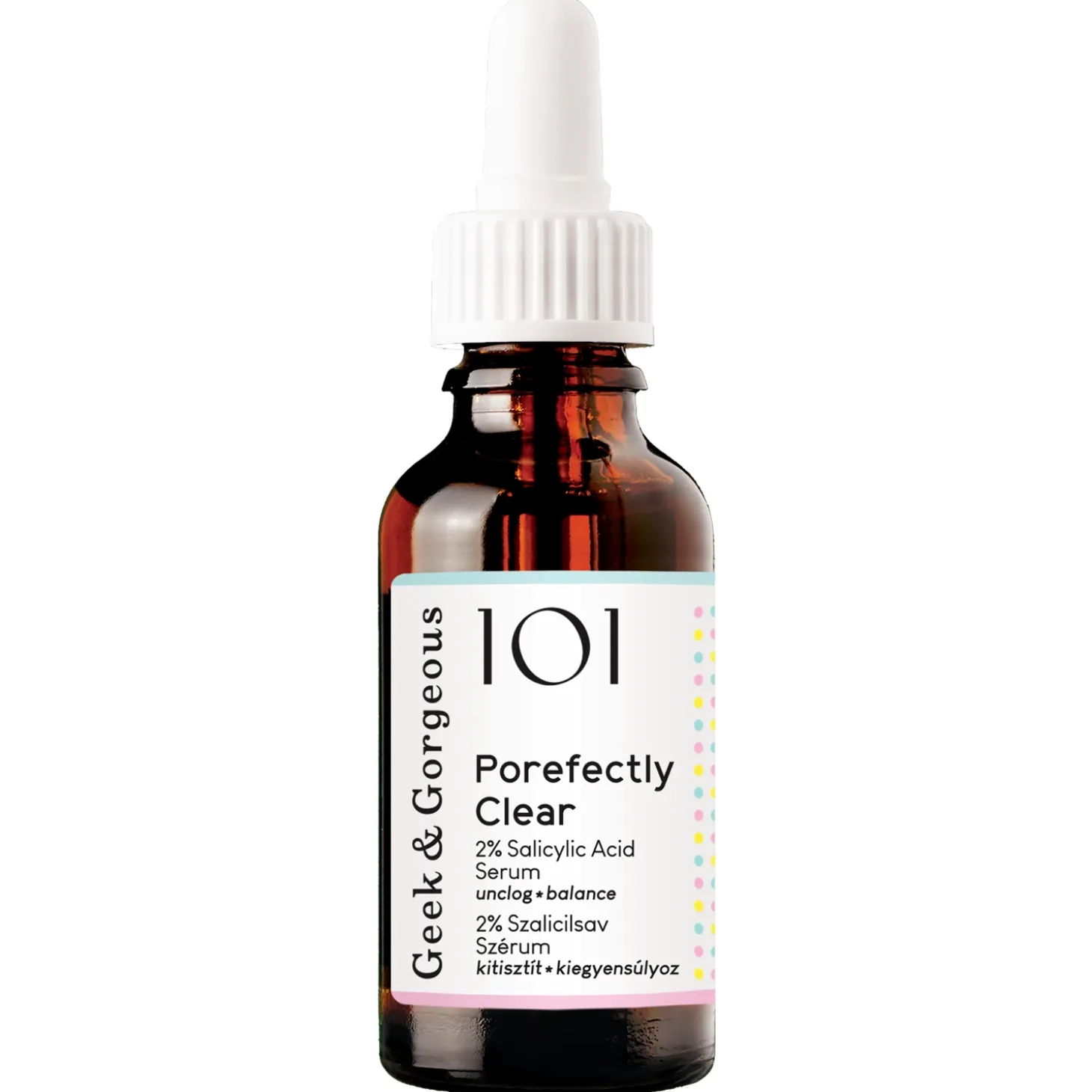 Geek & Gorgeous - Porefectly Clear - Serum z 2% Kwasem Salicylowym i Sarkozyną - 30ml
