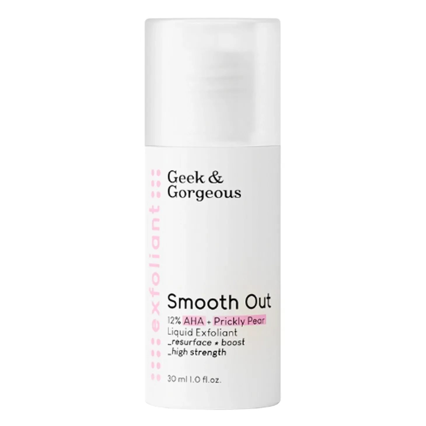 Geek & Gorgeous - Smooth Out - Silny Eksfoliant z 12% Kwasu Glikolowego i Mlekowego - 30ml