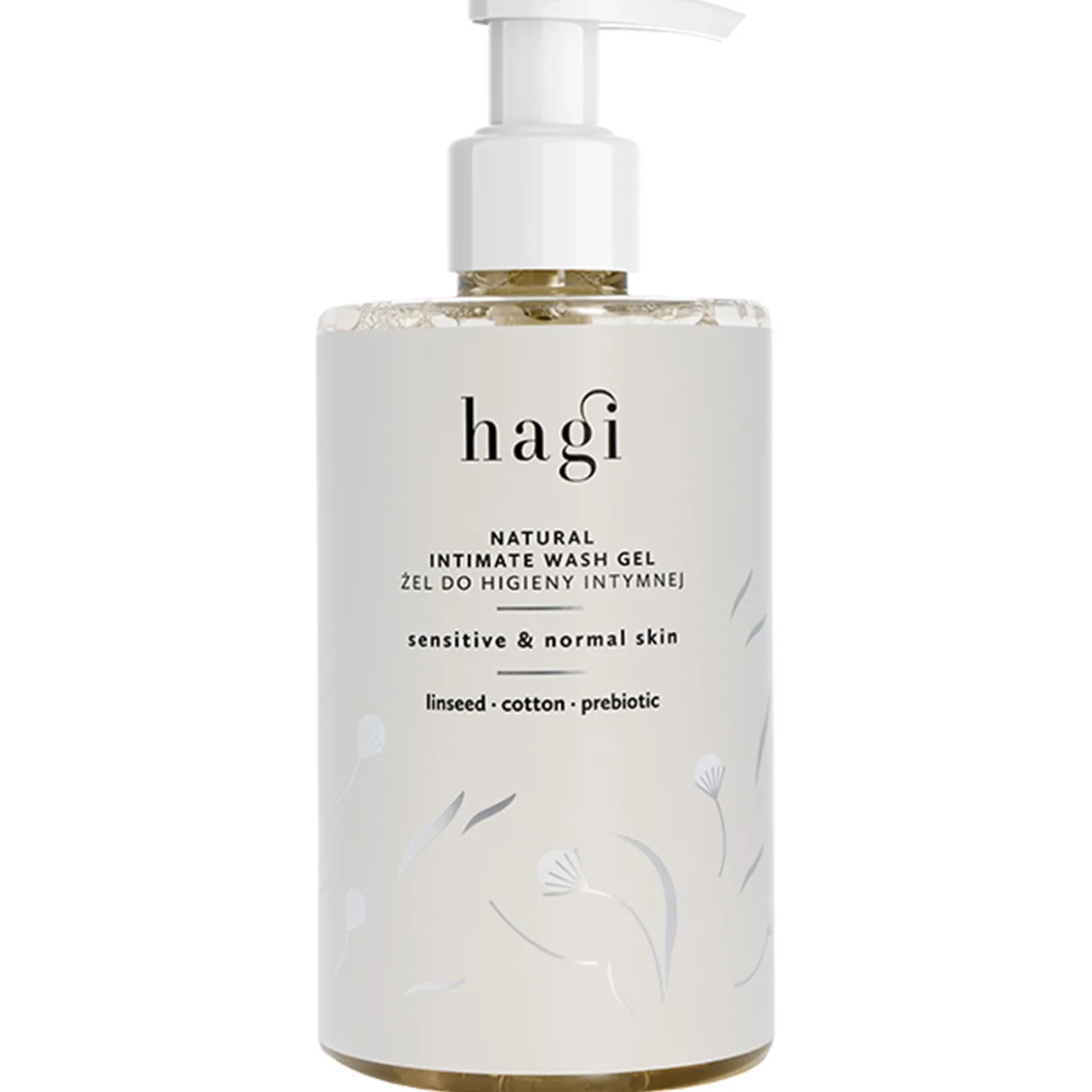 Hagi - Naturalny Żel do Higieny Intymnej - Len-Bawełna - 300ml