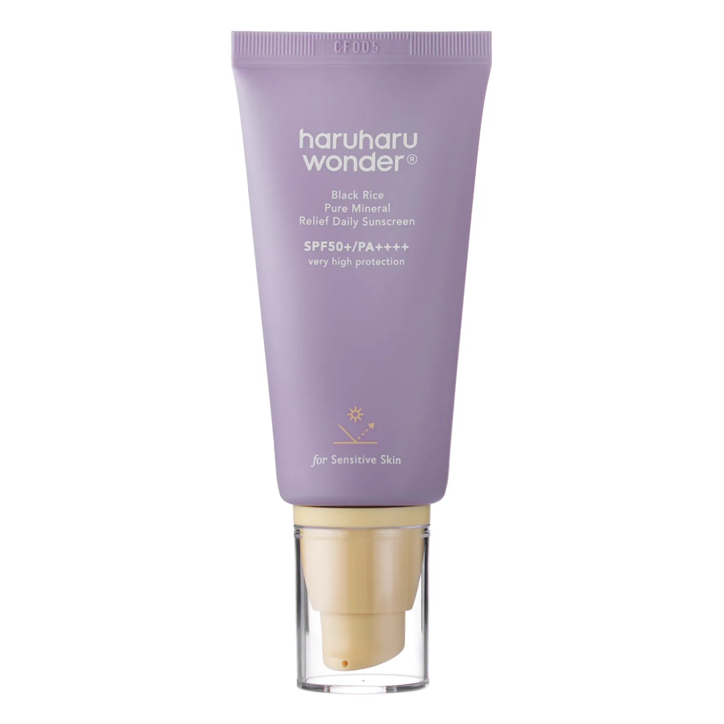 Haruharu Wonder - Black Rice Pure Mineral Relief Daily Sunscreen SPF50+/PA++++ - Nawilżający Krem do Twarzy z Filtrami Fizycznymi - 50ml