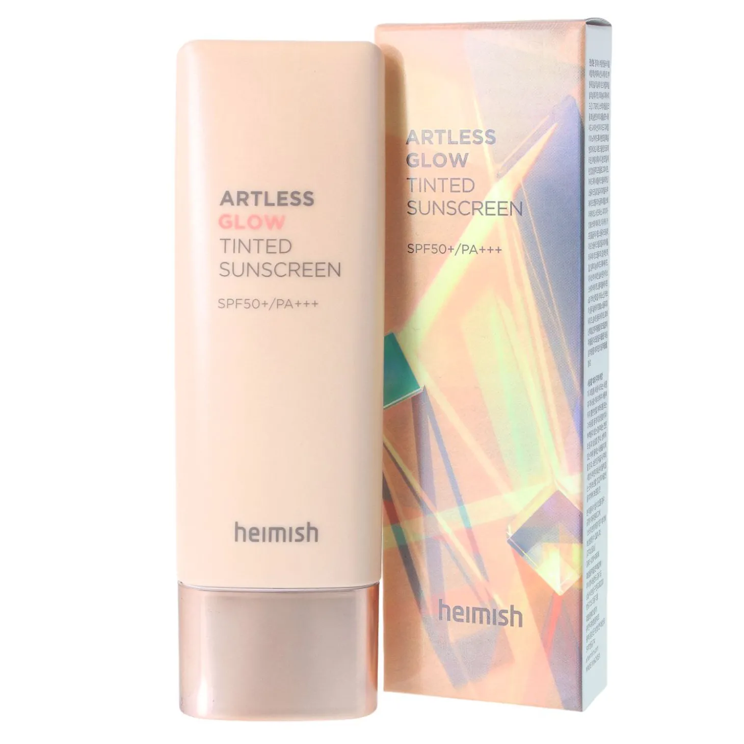 Heimish - Artless Glow Tinted Sunscreen Shine Beige SPF50+ PA+++ - Koloryzujący Krem z Filterm - 40ml