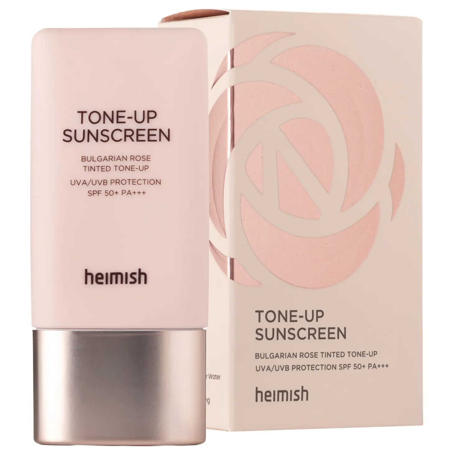 Heimish - Bulgarian Rose Tone-up Sunscreen SPF50+ PA+++ - Krem Tonujący z Wysoką Ochroną Przeciwsłoneczną - 30ml