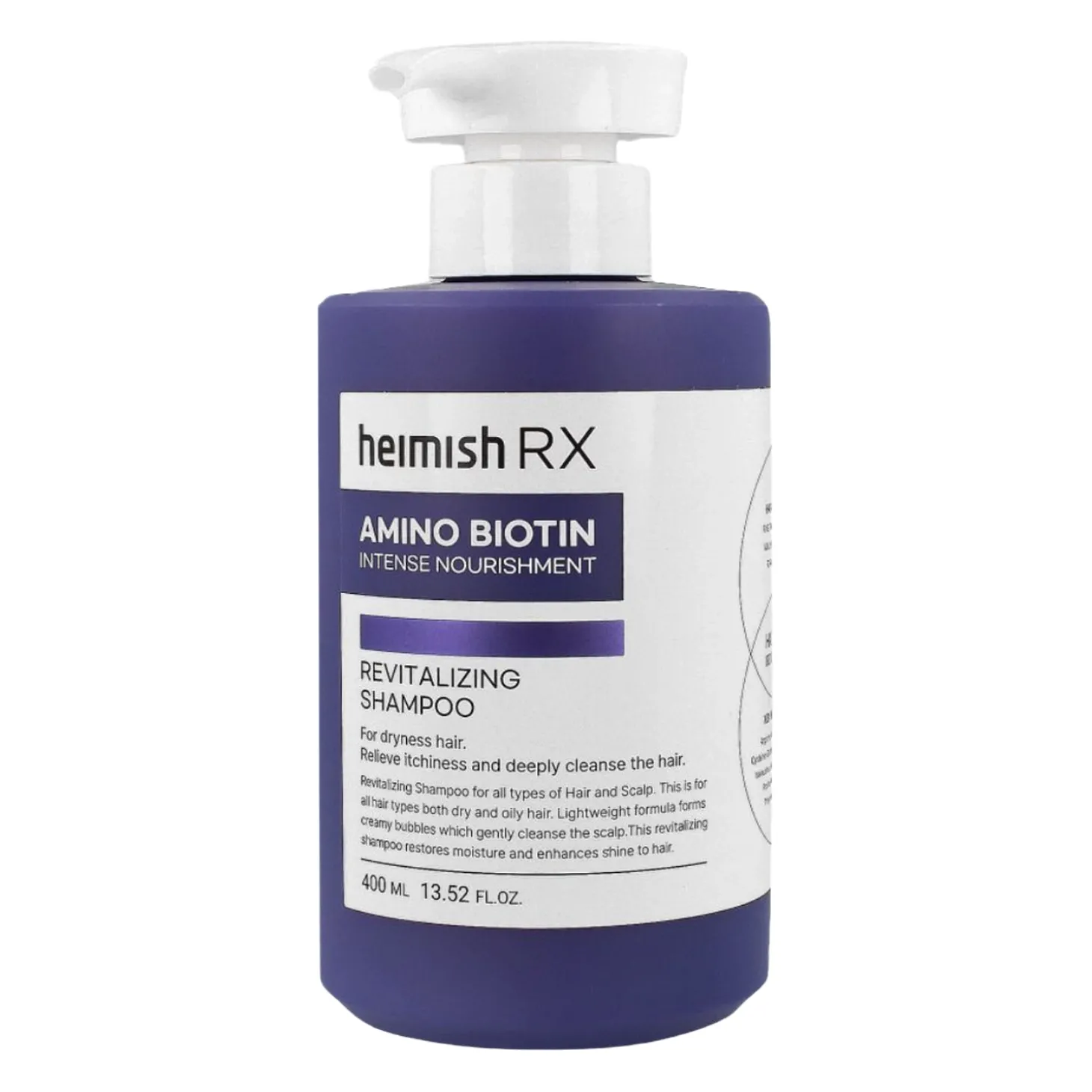 Heimish - RX Amino Biotin Revitalizing Shampoo - Rewitalizujący Szampon do Włosów - 400ml