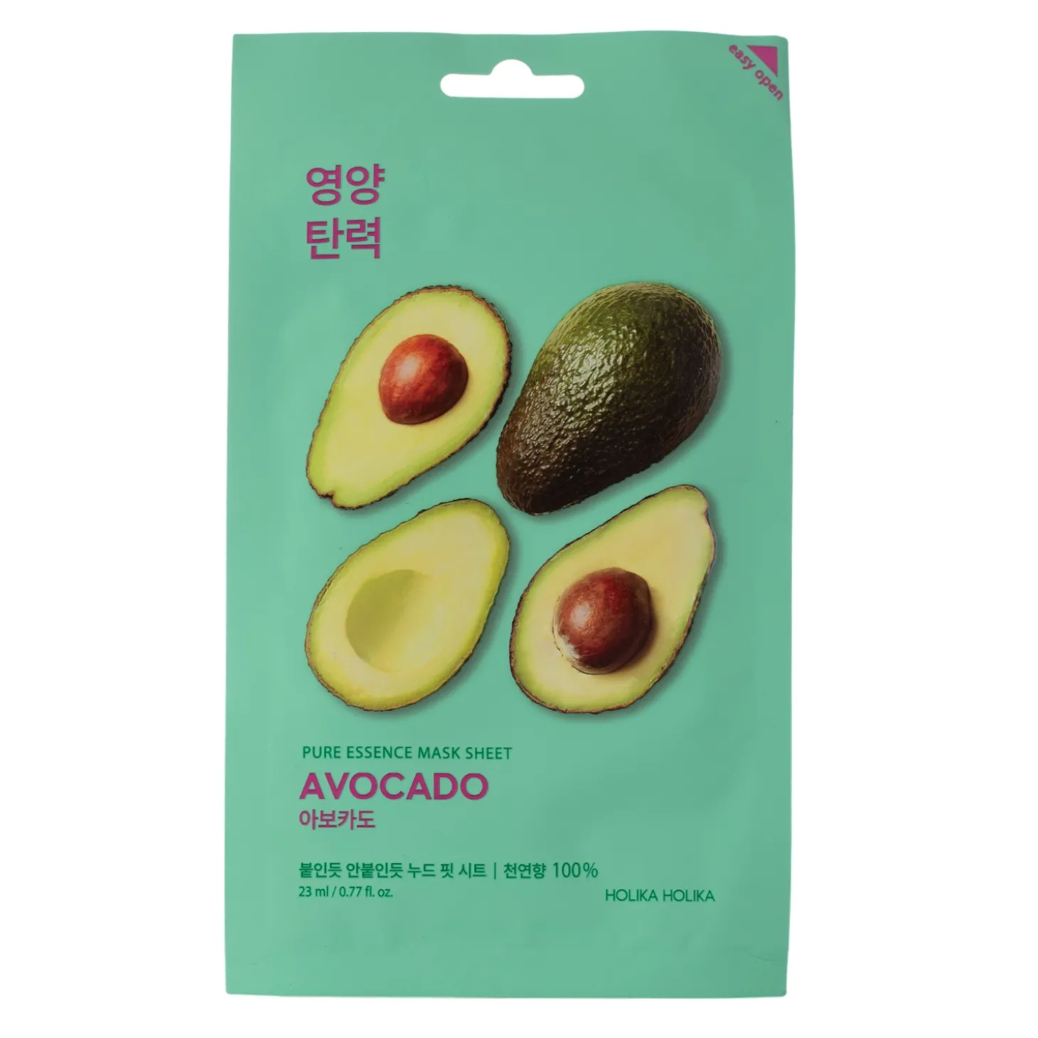 Holika Holika - Pure Essence Mask Sheet - Avocado - Maska w Płachcie z Ekstraktem z Awokado - 23ml