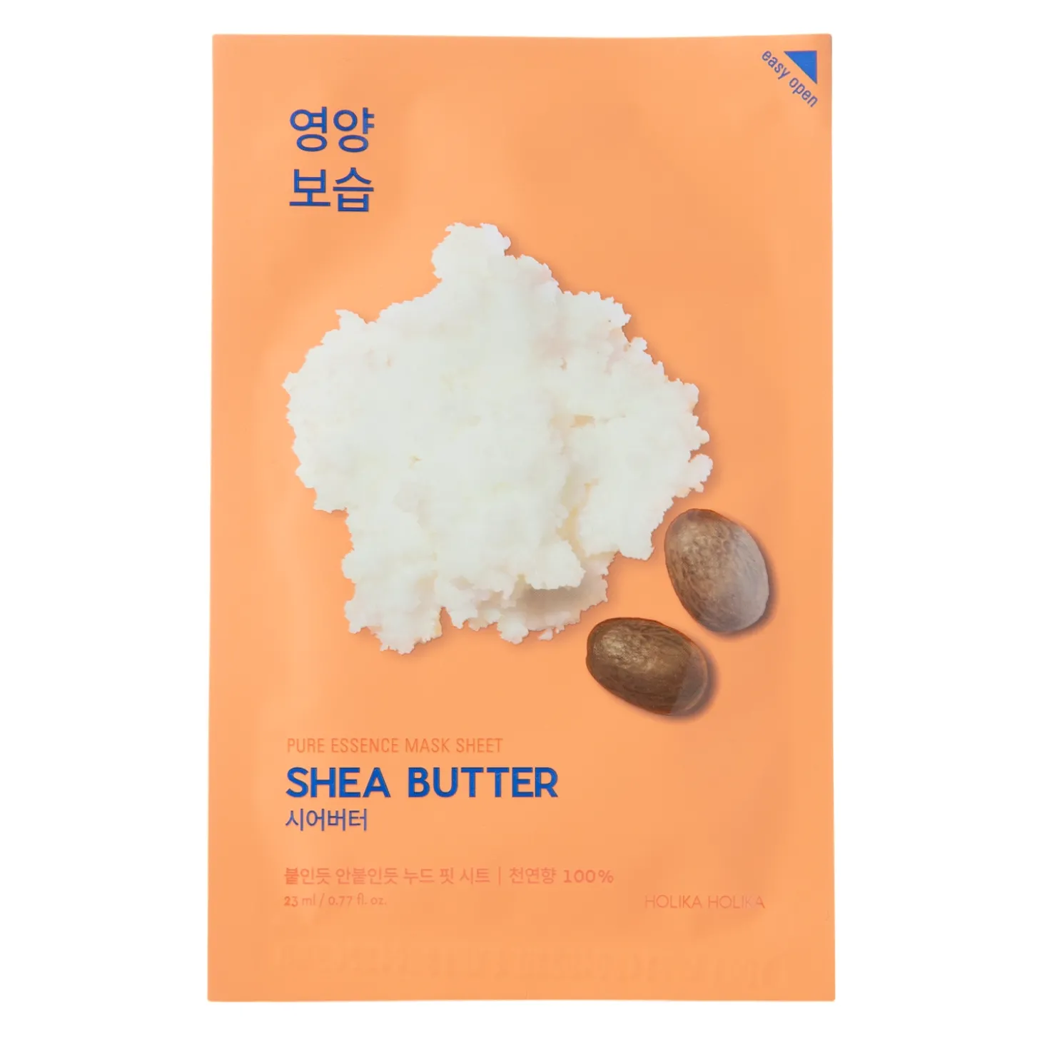 Holika Holika - Pure Essence Mask Sheet - Shea Butter - Maska w Płachcie z Masłem Shea - 23ml