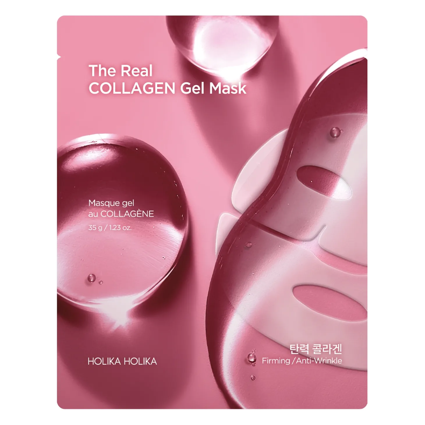 Holika Holika - The Real Gel Mask Collagen - Maska Całonocna Poprawiająca Elastyczność - 35g