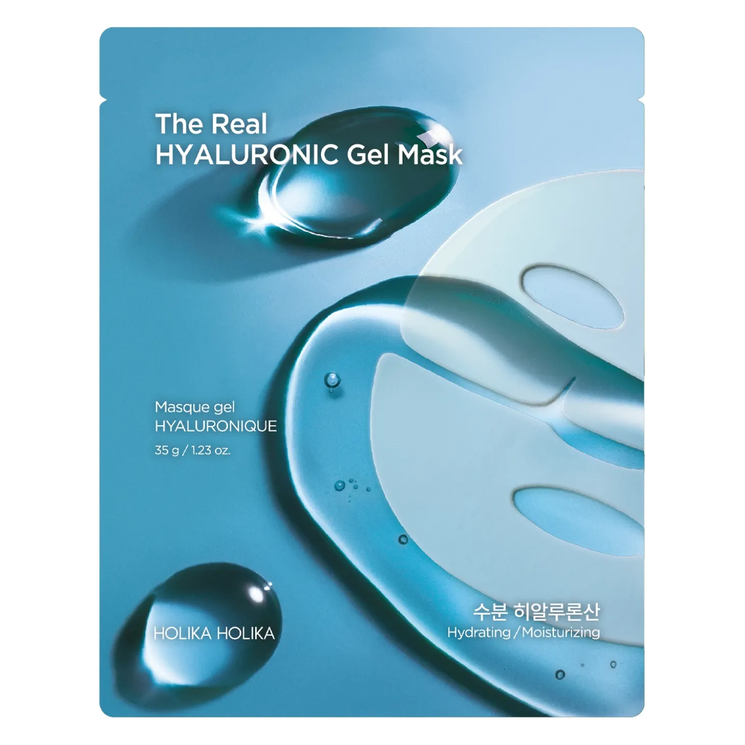 Holika Holika - The Real Gel Mask Hyaluronic - Maska Całonocna dla Suchej i Odwodnionej Skóry - 35g
