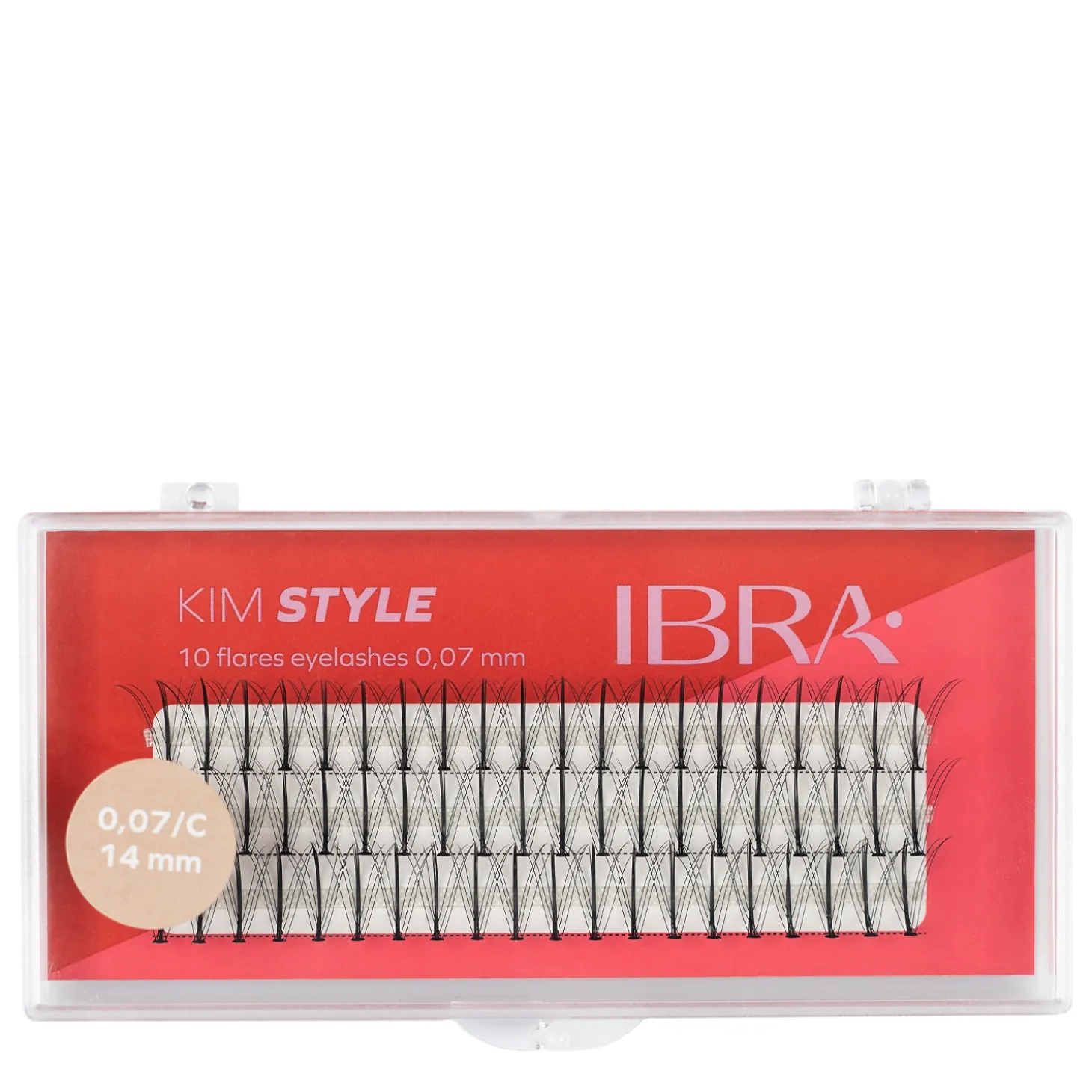 Ibra Makeup - Kępki Rzęs Kim Style C 0,07 - 14mm