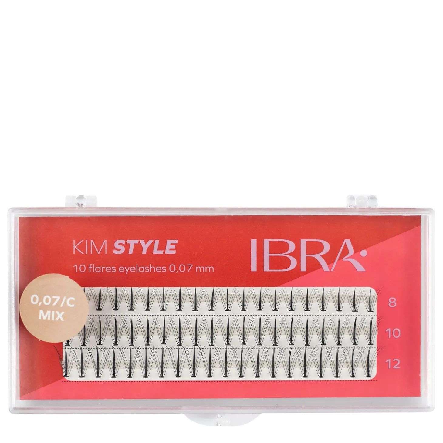 Ibra Makeup - Kępki Rzęs Kim Style C 0,07 - MIX