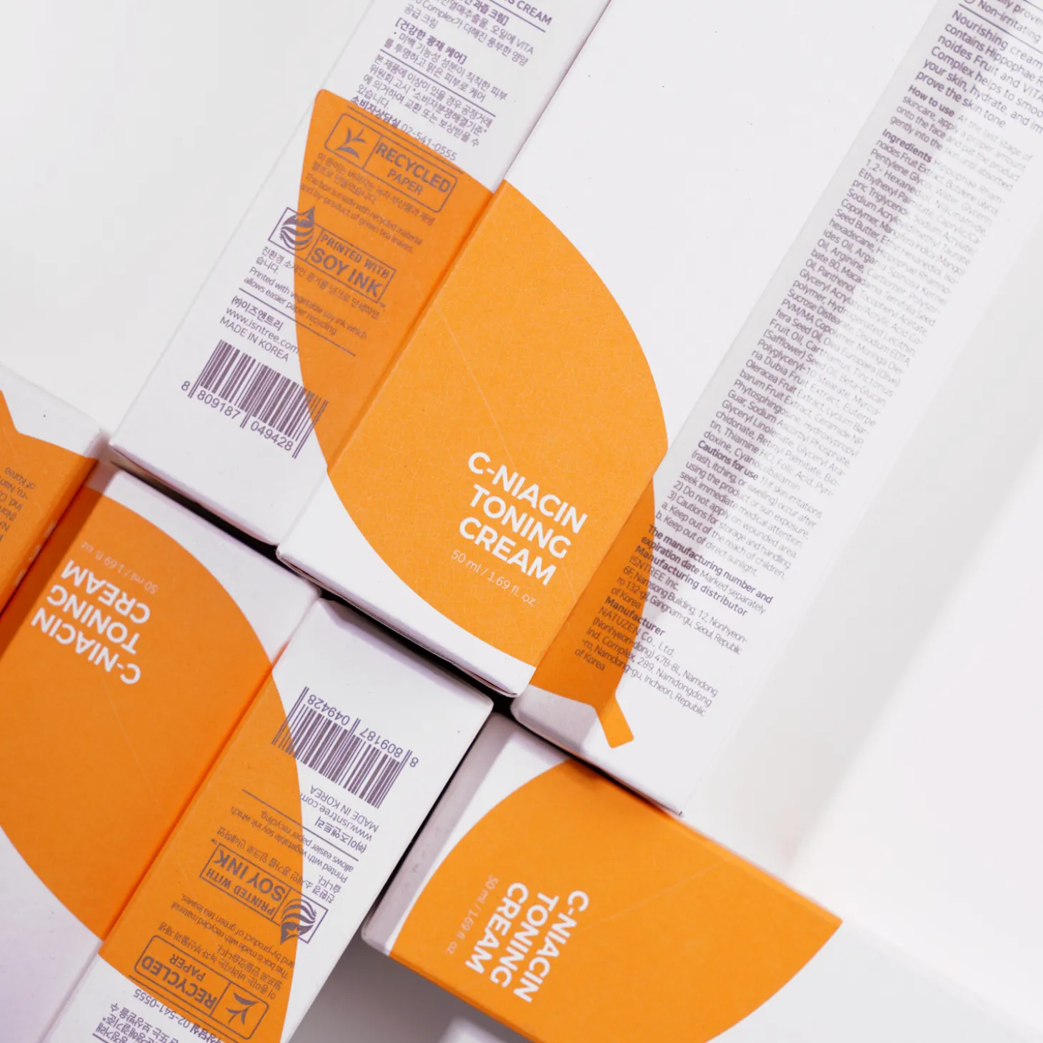 Isntree - C-Niacin Toning Cream - Rozjaśniający Krem do Twarzy - 50ml