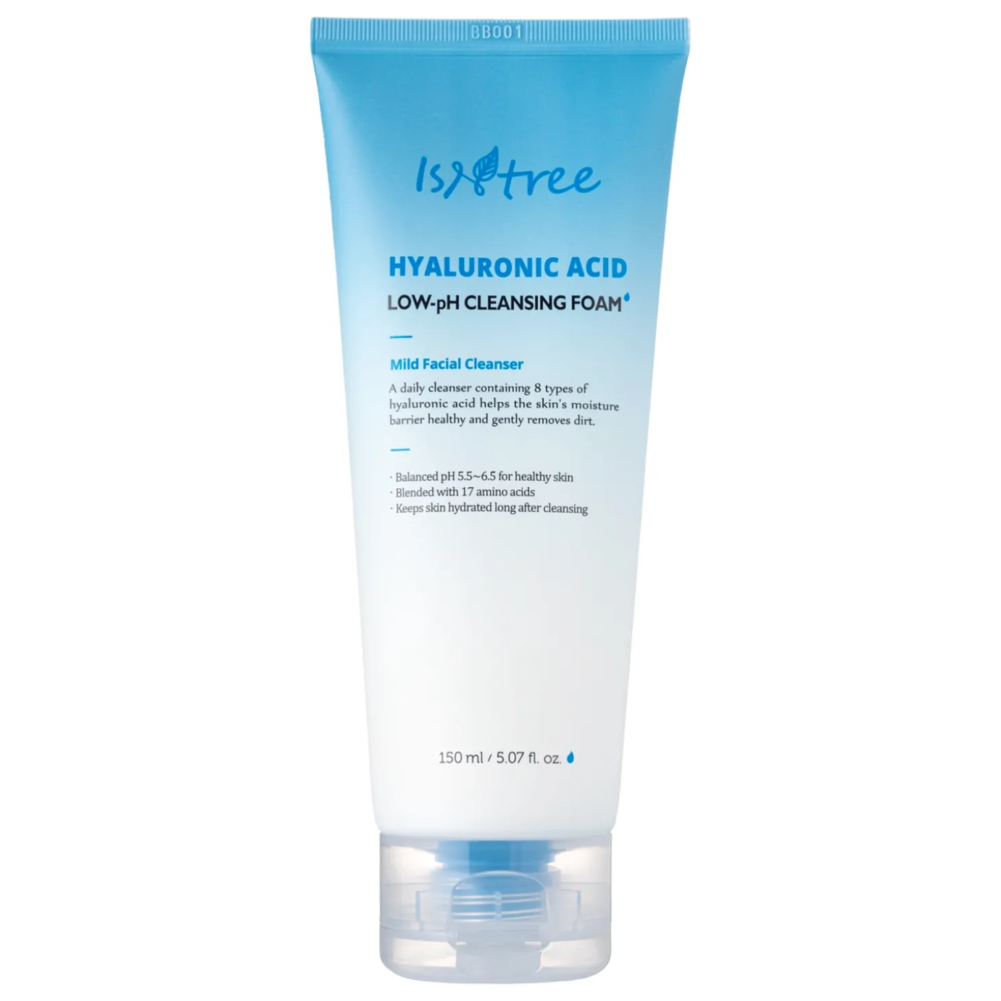Isntree - Hyaluronic Acid Low-pH Cleansing Foam - Oczyszczająca Pianka z Kwasem Hialuronowym o Niskim pH - 150ml