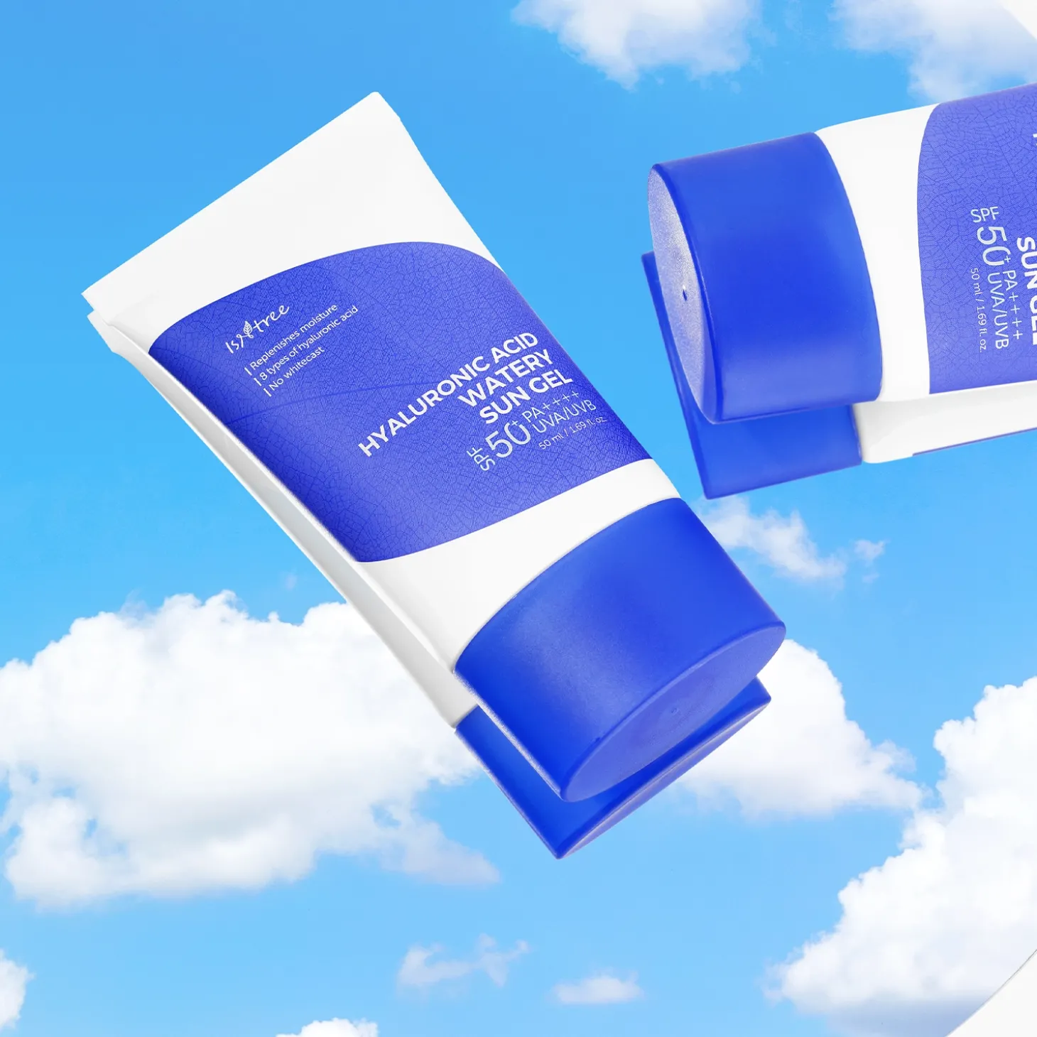 Isntree - Hyaluronic Acid - Watery Sun Gel SPF50+/PA++++ - Lekki Krem Ochronny do Twarzy - 50ml