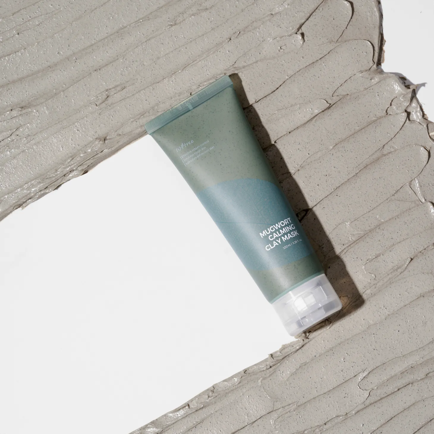 Isntree - Real Mugwort Calming Clay Mask - Maska Glinkowa z Bylicą - 100ml
