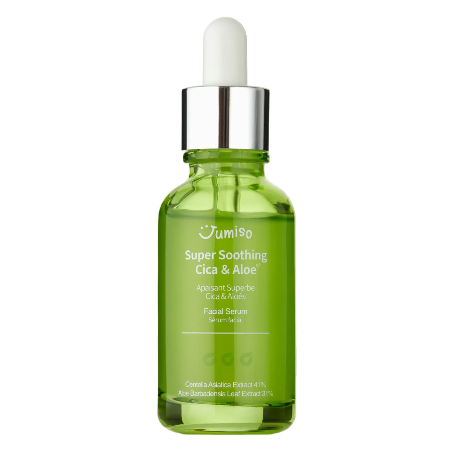 Jumiso - Super Soothing Cica & Aloe Facial Serum - Kojące Serum do Twarzy z Wąkrotą i Aloesem - 30ml