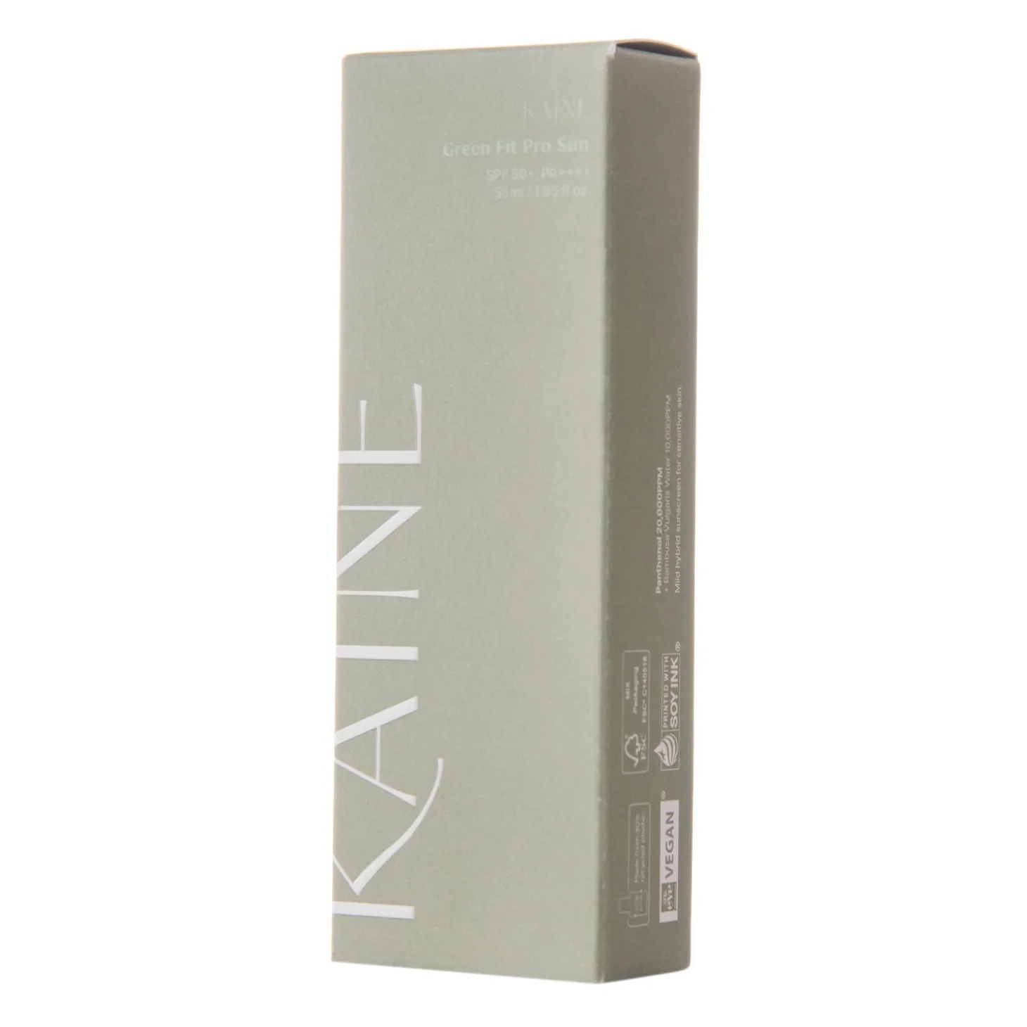 Kaine - Green Fit Pro Sun SPF50+ PA++++ - Chłodzący Krem z Filtrami Mieszanymi - 55ml