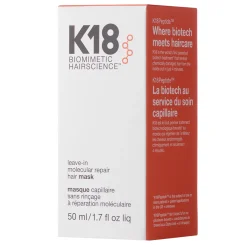 K18 - Leave-in Molecular Repair Hair Mask - Odbudowująca Maska do Włosów Bez Spłukiwania - 50ml