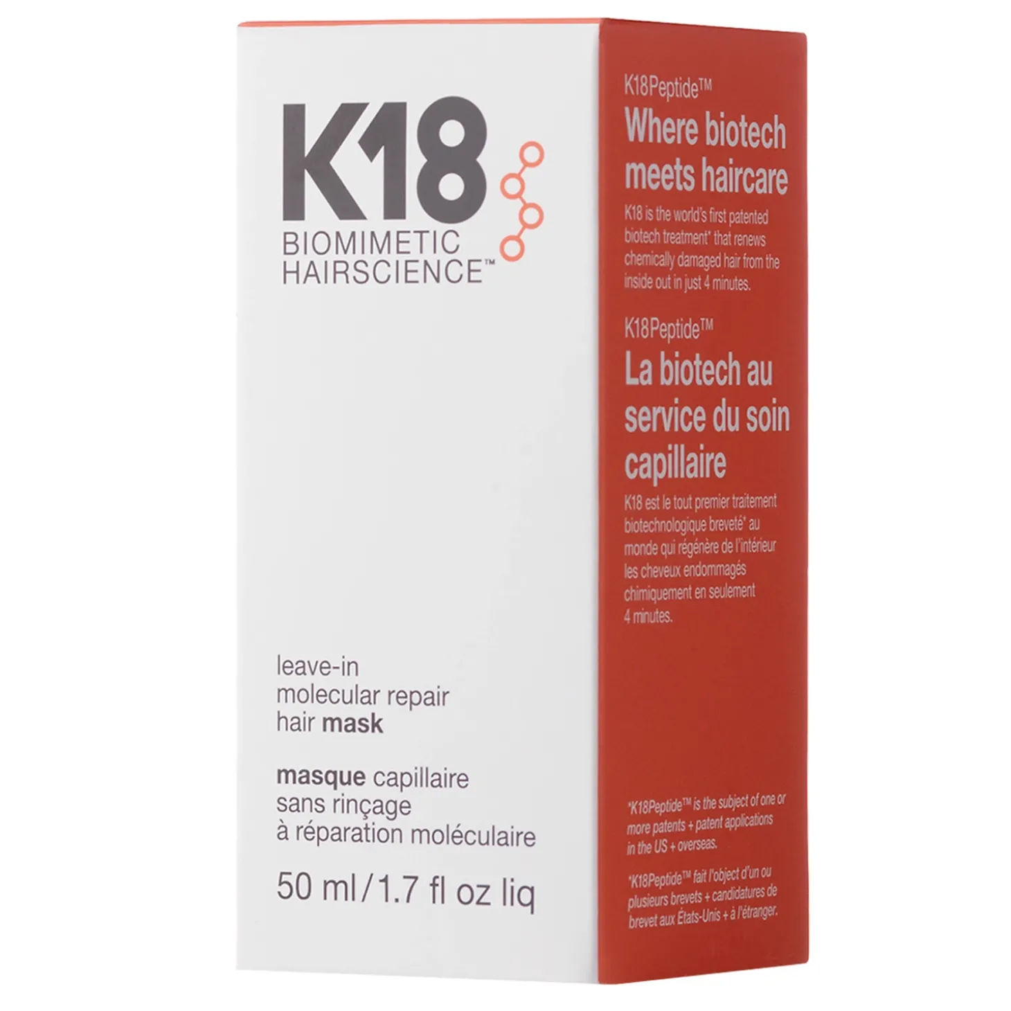 K18 - Leave-in Molecular Repair Hair Mask - Odbudowująca Maska do Włosów Bez Spłukiwania - 50ml